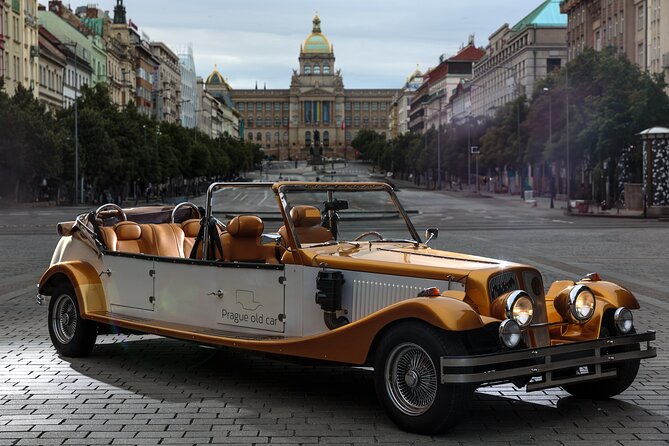1 hour Old timer Convertible Prague Sightseeing Tour - Price and timing: what $193.57 per group buys you