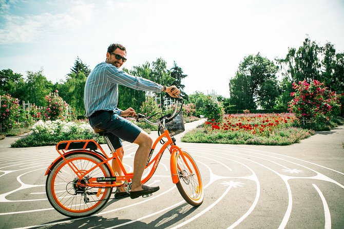 7 BEST VIEWS - PRAGUE eBIKE TOUR - Letna Park and the UNESCO Old Town view you do not forget
