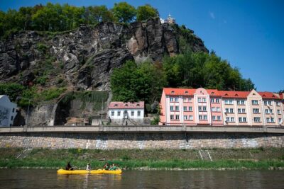 Canoeing on the Elbe river from Děčín to Bad Schandau