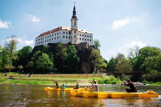 Canoeing on the Elbe river from Děčín to Bad Schandau - After the paddle: Bad Schandau center or straight back by train
