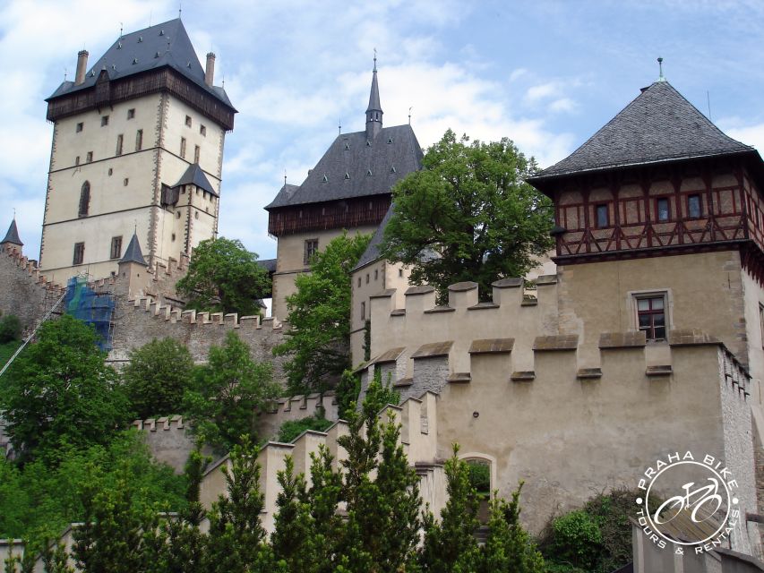 Coutryside e-bike tour to Karlstejn Castle - Karlštejn Castle exterior and Charles IV: what the guide adds