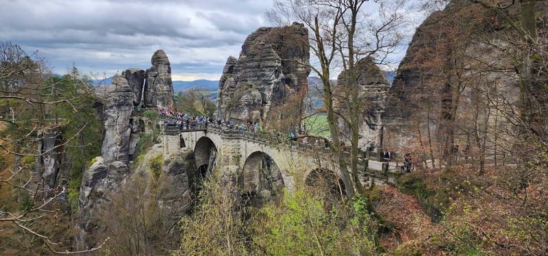 Day trip from Prague to Bohemian and Saxon Switzerland - Saxon Switzerland first: Bastei, Neuraten, and the Elbe River viewpoints