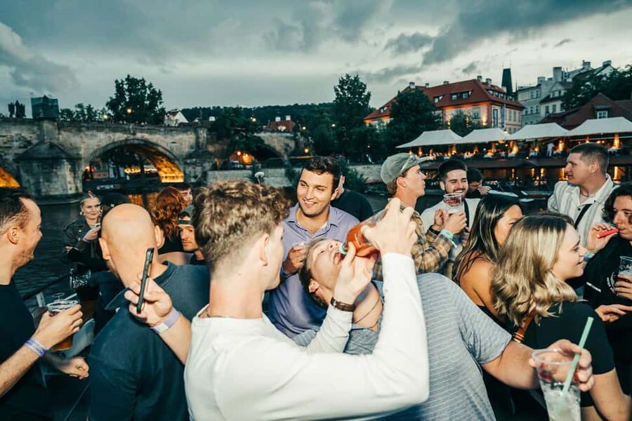Drunken Monkey Prague Boat Party Open Bar to Duplex Club - Price and what $73 covers in practical terms