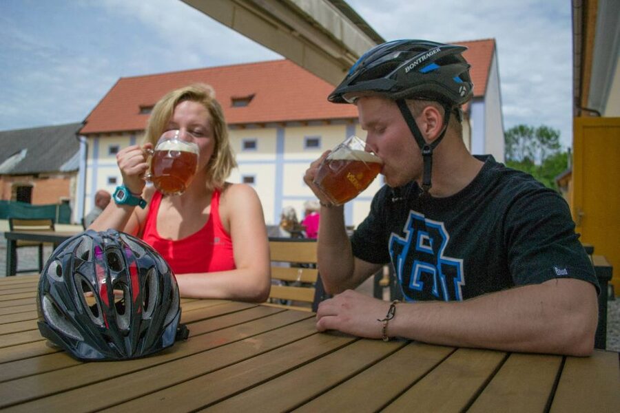 E-Bike Day Trip: Visit a Roman Castle and Taste Craft Beer - From Prague edge to castle area, the day starts with smart driving