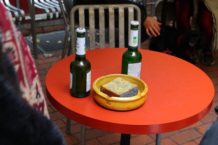 Eating Berlin: City Center Food & Beer Tour - Flammkuchen flatbread: crisp, simple, and very German