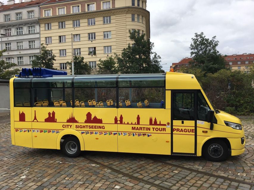 From Old Town: 2-Hour Prague Bus Tour with Top Sights - Meeting Point at Náměstí Republiky, Yellow Kiosk Setup
