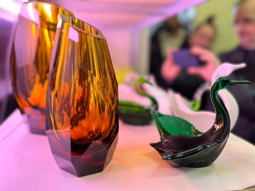 From Prague: Bohemian Glass Crystal Private Tour with Lunch - Filip Lukavec’s studio: try grinding and finishing, not just watching