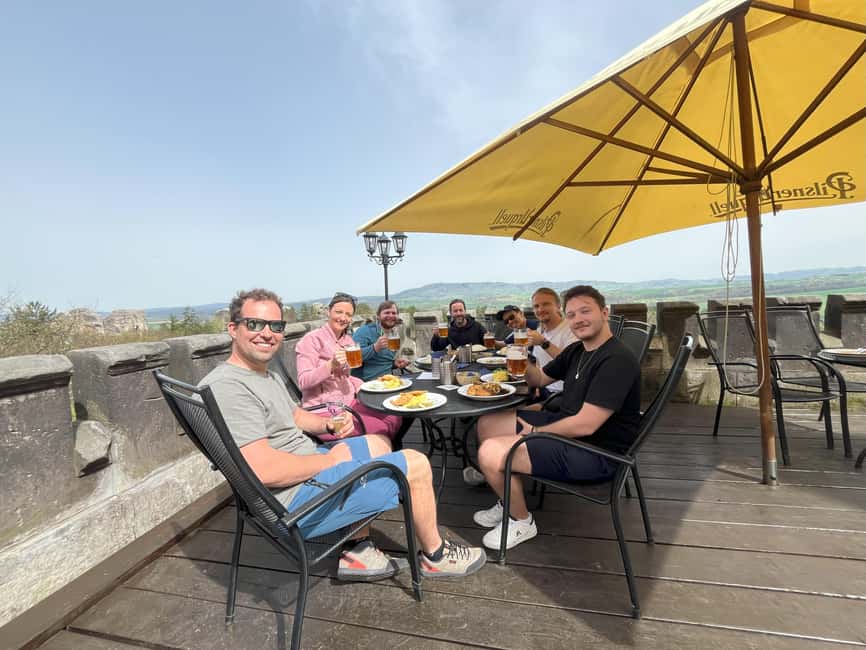 From Prague: Hike, Castle and Brewery in Bohemian Paradise - The 14th-Century Castle Lunch and Tower Views