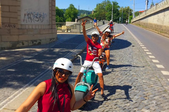 Grand city tour on Scrooser in Prague - Kafka Museum area, Rudolfinum, and the institutions stops