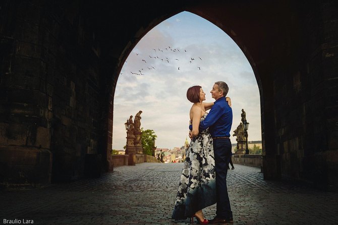 photoshoot in prague - Charles Bridge Portraits: Timing, Angles, and Crowd Reality