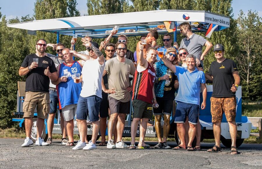 Pilsen: 1.5-Hour Beer Bike with Unlimited Beer - Night Party Lights Over Plzeň: When the City Turns Into a Moving Club