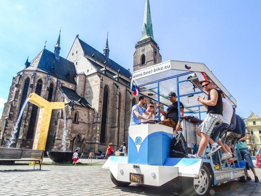 Pilsen: 1.5-Hour Beer Bike with Unlimited Beer - DEPO2015 Meeting Point and the 10-Minute Safety and Riding Brief