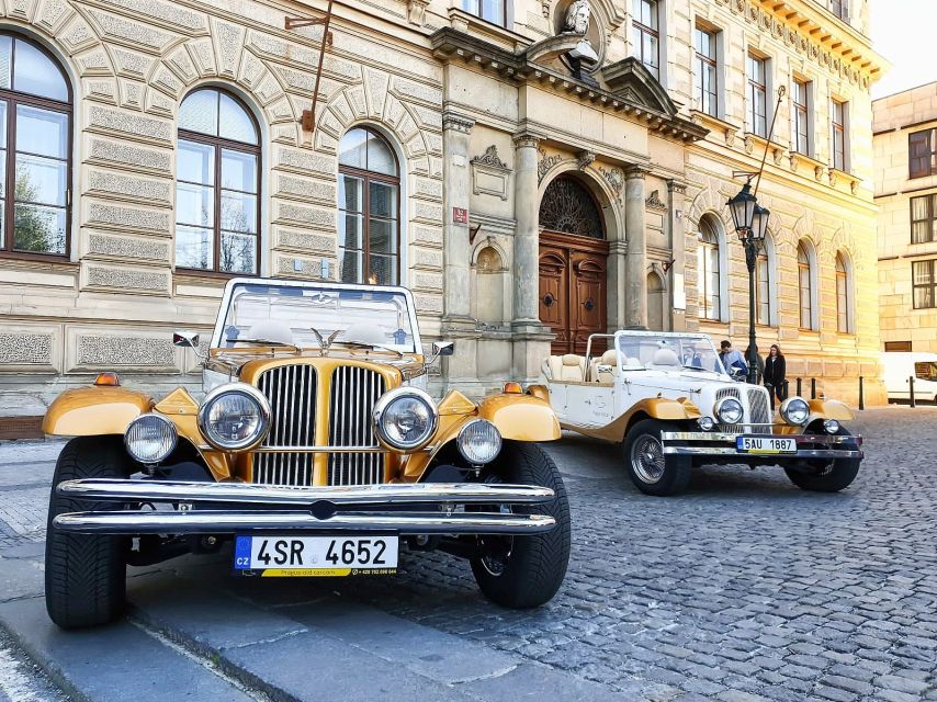 Prague: 1-Hour Vintage Car Tour - Price and value: $212 per group for up to 5 people