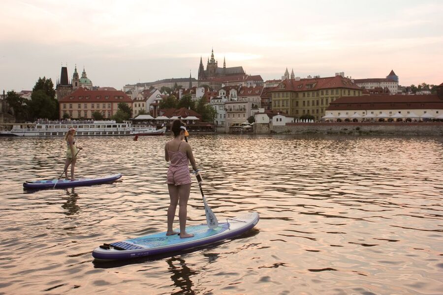 Prague: 2-Hour Paddle Boarding in the City Centre - What a 2-hour paddle session looks like in real life