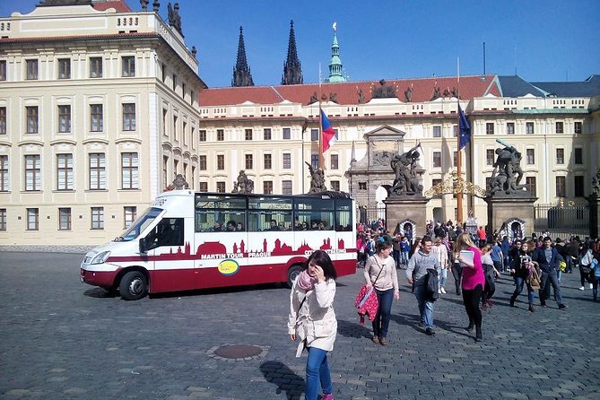 Prague 2-hour Panoramic Bus Tour - Audio on headphones: 26 languages, English, and real-world listening