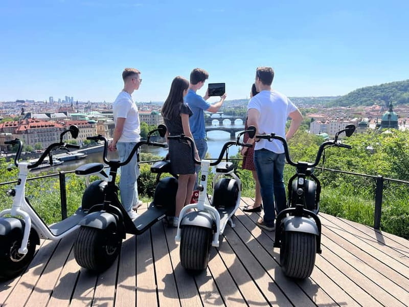 Prague: 3-Hour Fat Tire E-Scooter Tour - Letná Park and the first photo stops: where your view of Prague snaps into place