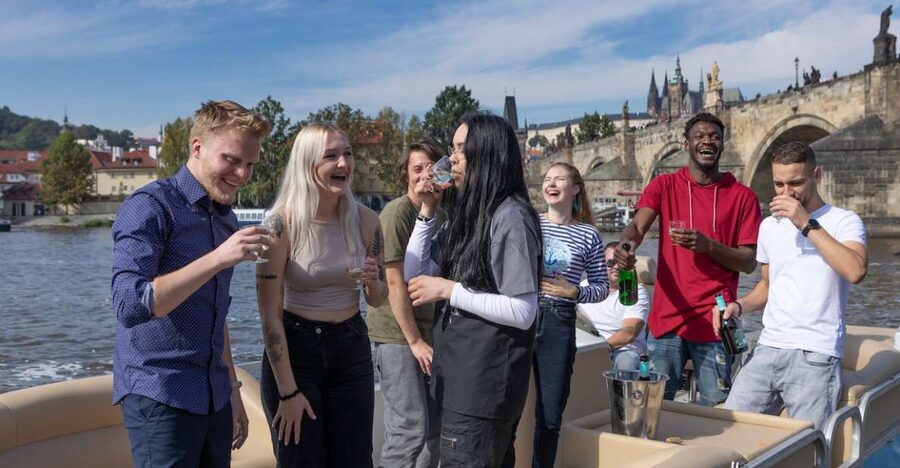 Prague: Beer Boat Tour - The Vltava route: Charles Bridge to Kampa Island and that Prague Castle view