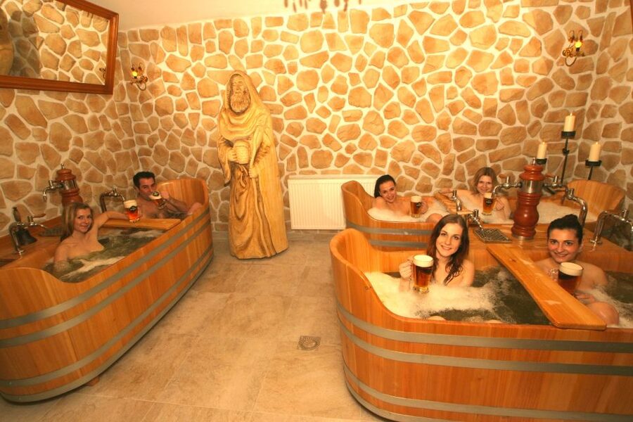 Prague: Beer Spa Bernard with Beer and Massage Option - A private Bernard beer bath, not just a gimmick