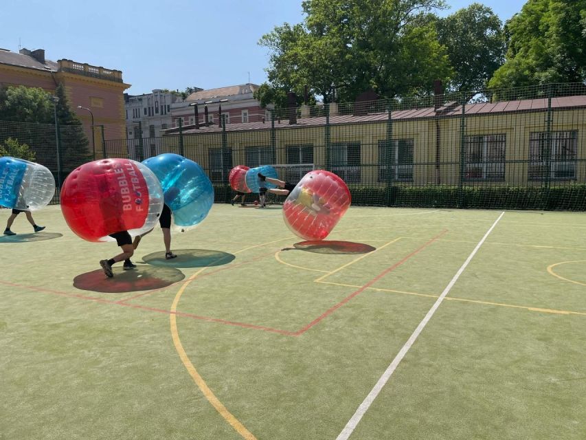 Prague: Bubbles football in city centre of Prague - What Happens in Your 1-Hour Session, From Changing Room to First Kick