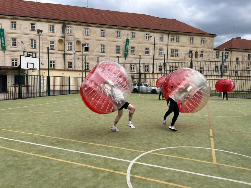 Prague: Bubbles football in city centre of Prague - The Game Mix: Bubble Football Plus British Bulldog and Last Man Standing