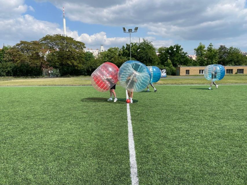 Prague: Bubbles football - Zorb Football in centrum - More Than One Game: Bubble Football, British Bulldock, and Last Man Standing