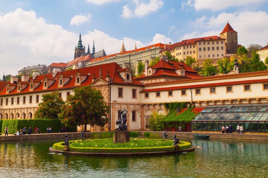 Prague Castle & Castle District: 2-Hour Guided Tour - St. Vitus Cathedral and St. George’s Basilica: grand façades and big meaning