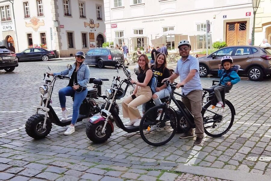 Prague: City Highlights Guided Electric Trike Tour - Lesser Town streets and the Jewish Quarter, a calmer feel with key photo moments