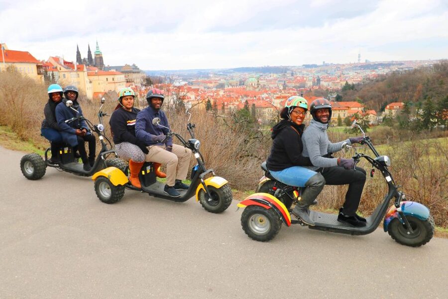 Prague: City Highlights Guided Electric Trike Tour - Charles Bridge, then that under-bridge moment