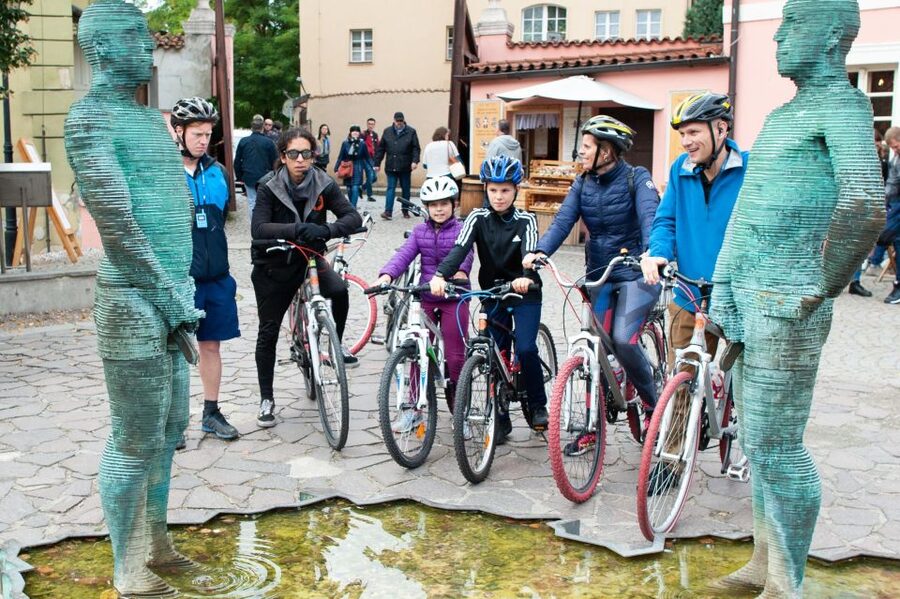 Prague: Classic City Bike Tour - John Lennon Wall: photos first, but listen for the why
