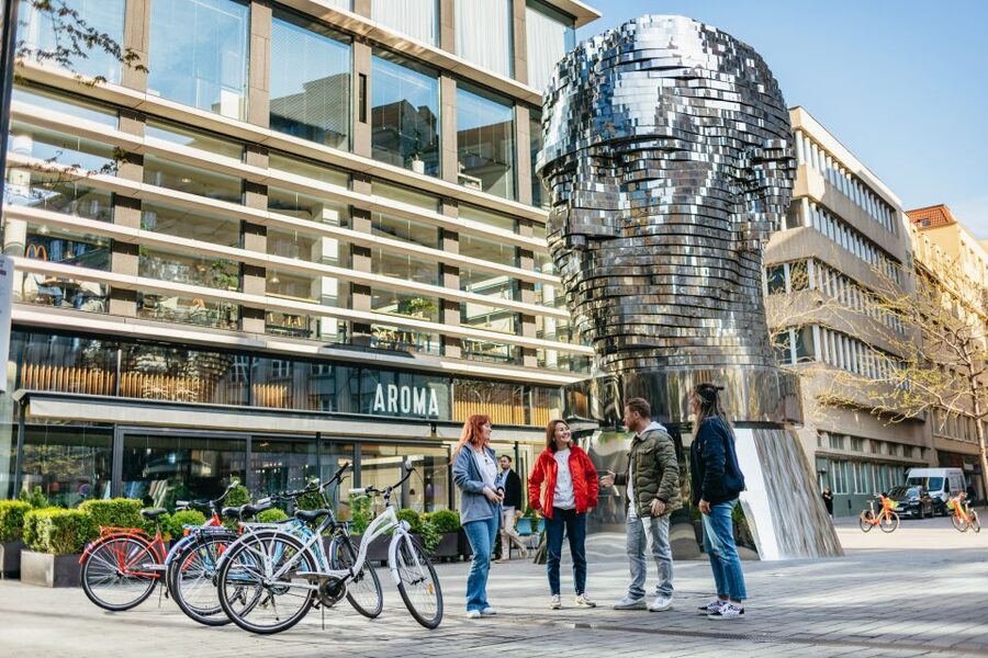 Prague: Complete Bike Tour - New Town to Lesser Town, With Kampa Park as the Reset