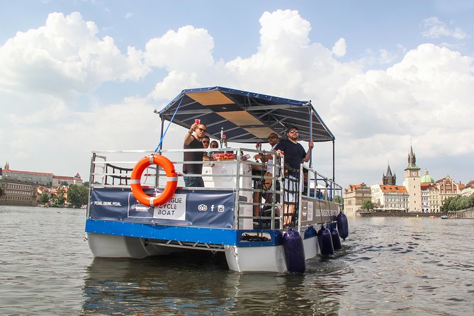 Prague Cycle Boat - The Swimming Beer Bike - Price and What You Get for Up to 11 People