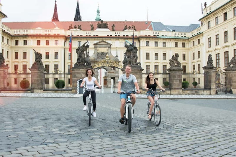 Prague: E-Bike or E-Scooter Tour with A Local Guide - Charles Bridge and Kampa Island river perspectives