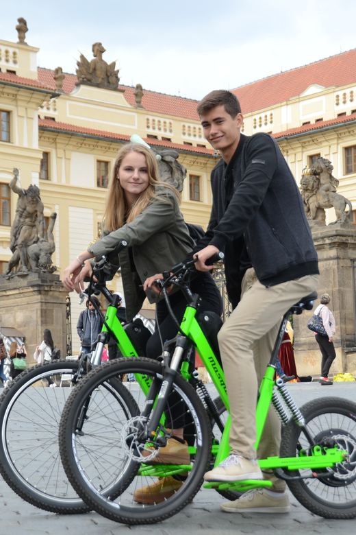 Prague Electric Scooter and eBike Grand Tour - The supervised practice that makes the ride feel safe