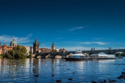 Evening Vltava River Eco Cruise with Prosecco
