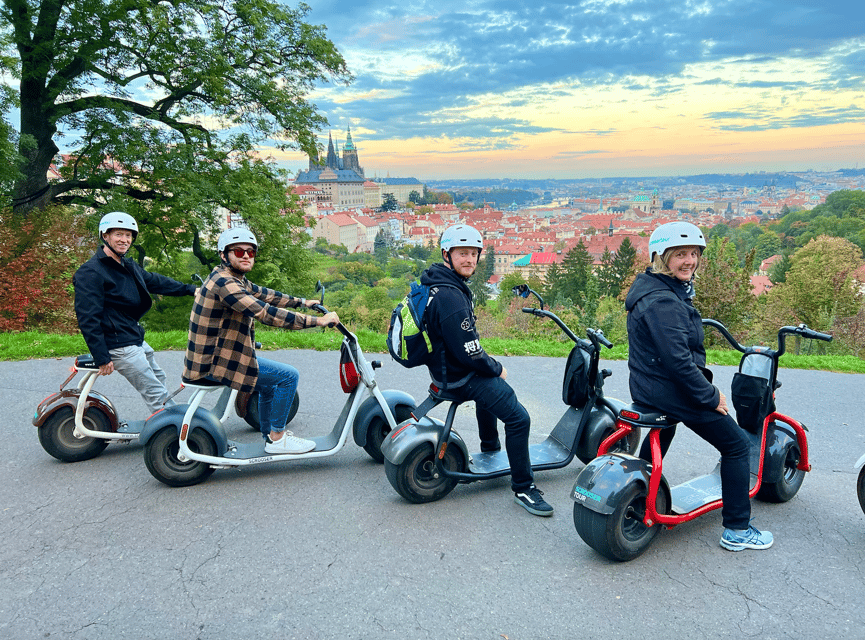 Prague: Fat Tire E-Scooter Guided Tour - Letná Park viewpoints and the Giant Metronome: the best photo return on effort