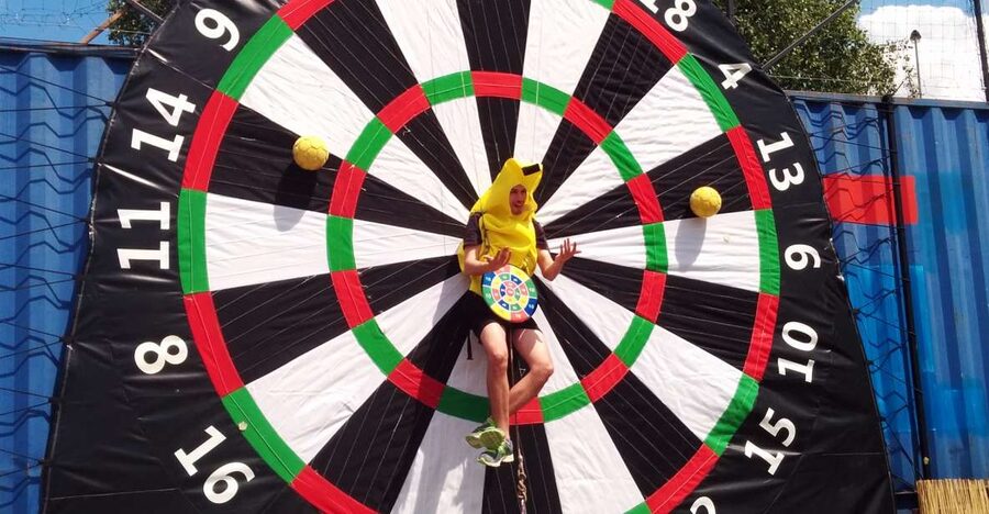 Prague : Giant Foot Darts and Giant Beer Pong Game - Drinks, Rules, and What to Wear in Rain or Shine