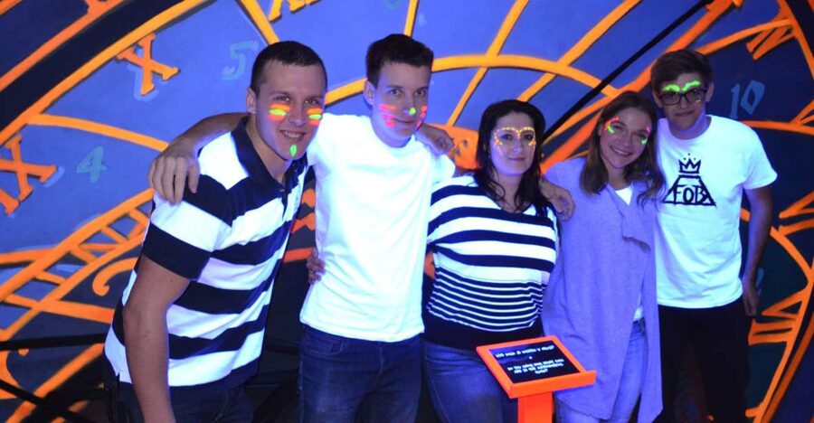 Prague: Glow Golf Mini Golf Game by UV Light - Equipment, Glow Extras, and the Real Value of the Ticket