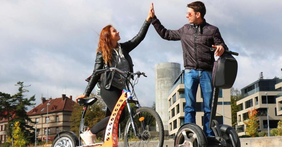 Prague: Grand Segway and eScooter Live Guided City Tour - Photo stops you will actually care about, from Lennon Wall to the metronome