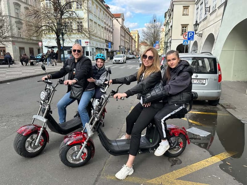 Prague: Guided Fat Tire e-Scooter Tour - Prague in 2 hours, without the blisters: the fat-tire e-scooter advantage
