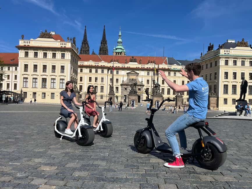 Prague Highlights: Segway & E-Scooter Tour with Taxi Pick-Up - Taxi pickup, meeting point, and your first practice run