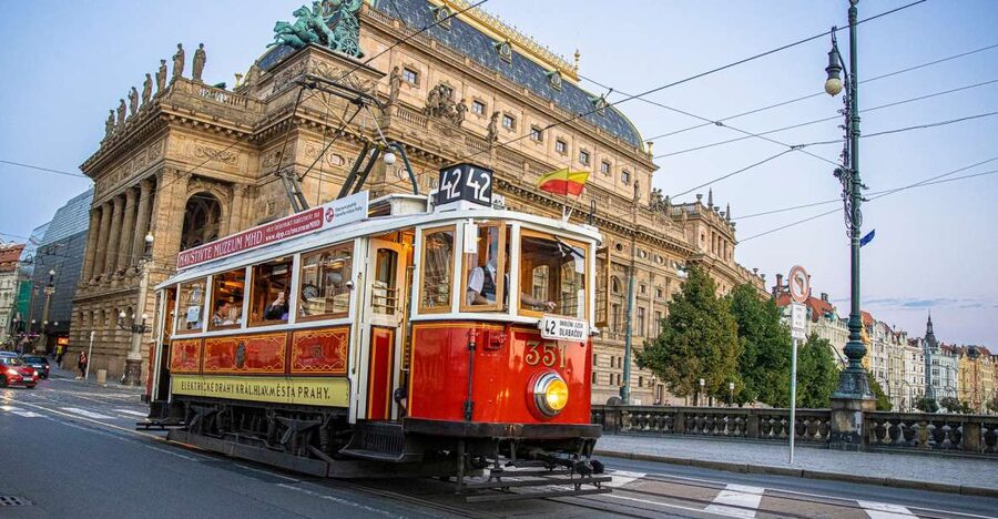 Prague: Hop-on Hop-Off Historical Tram Ticket for Line 42 - The Line 42 ride, stop-by-stop across Prague’s big sights