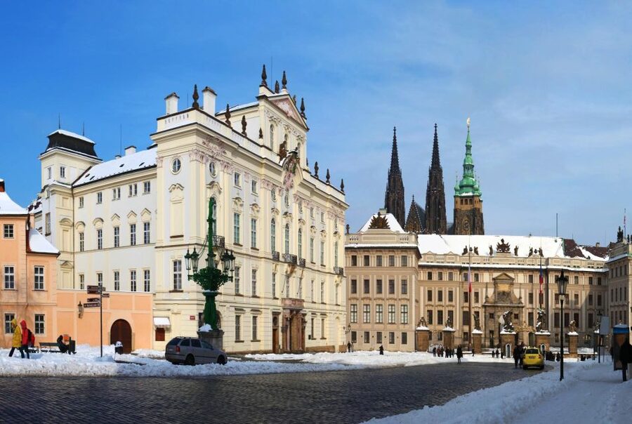 Prague Hradcany Castle, St Vitus Cathedral Tour with Tickets - Where you meet: Masaryk statue in Hradcany