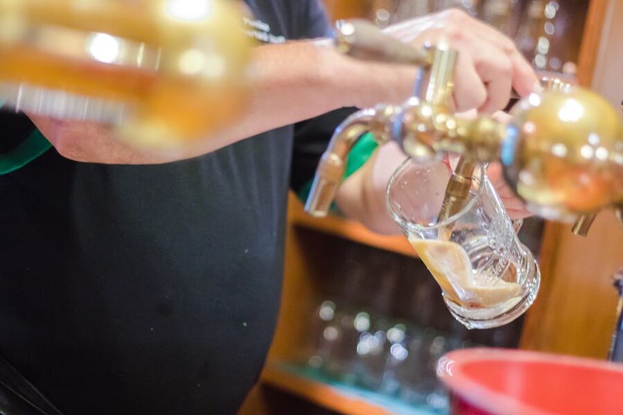 Prague: Legendary Beer Tour with Dinner - The first pub stop on Karlova Street: Beer tastings with city stories