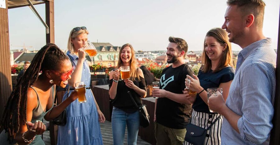 Prague: Local Pub Walking Tour with 5 Beers - Meeting at Franz Kafka Rotating Head, then Getting Your Bearings