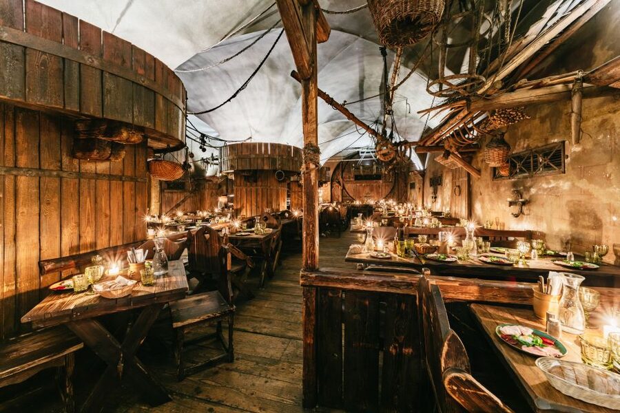 Prague: Medieval Dinner with Unlimited Drinks - The Show: Swordplay, Juggling, Music, and Belly Dancers