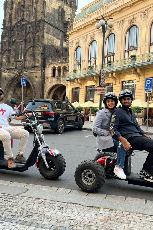 Prague Monastery & Panoramic Viewpoint Electric Trike Tour - Letná Park and the Giant Metronome, fast orientation from the hill