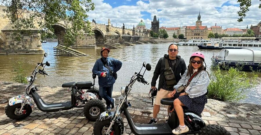 Prague Monastery & Panoramic Viewpoint Electric Trike Tour - Meeting at Štěpánská 55, then a quick test drive