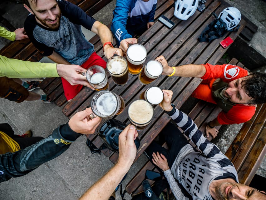 Prague Mountain Biking: Blast Through The Best Singletracks - Dobrichovice Stop: Koláč, Flat White, Pilsner Urquell, or More