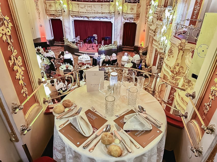 Prague: Mozart Ballroom Concert Ticket with 3-Course Dinner - Dinner Course 2: Beef Bourguignon, plus vegetarian and children options