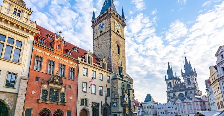 Prague: Old Town Guided Walking Tour and City Boat Ride - Celetná Street to Municipal house and the Powder tower